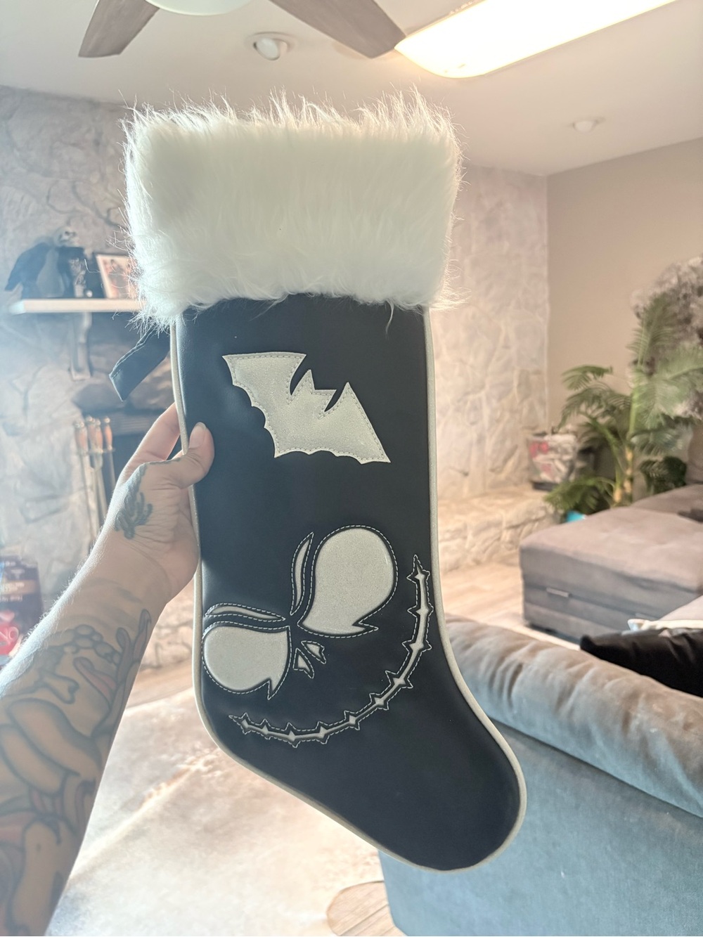 Love Pain and Stiches Christmas stocking
